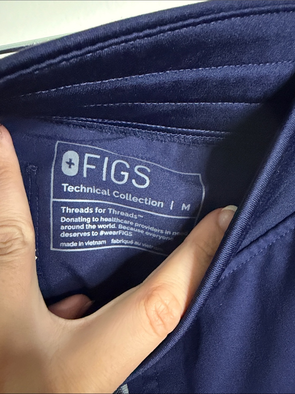 Figs Scrubs Zamora Jogger Scrub Pants Navy Women's Medium - Picture 7 of 9